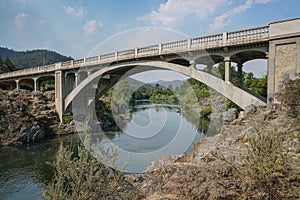 Rock Point Bridge over the Rogue River in Gold Hill