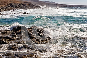 Rock pool coast in Playa del Valle - Fuerteventura photo