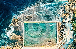 Rock pool on the coast of Sydney Australia