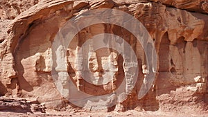 Rock and red terrain, in the national geological Timna park, Israel