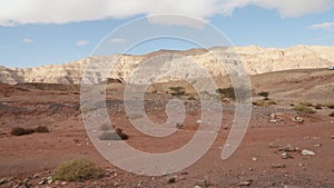 Rock and red terrain, in the national geological Timna park, Israel