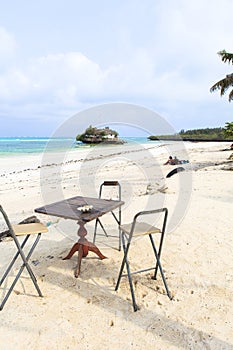 The Rock restaurant on Zanzibar Island