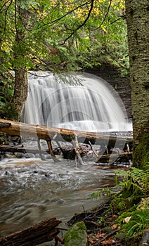 Rock River Waterfall in Hiawatha National Forest