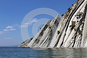 Rock. Rocks by the sea. summer clear sunny hot day.