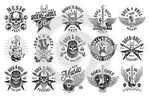 Rock and roll emblems