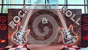 Rock and Roll Glitter Photowall