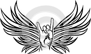 Rock and Roll hand sign