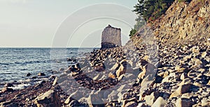 Rock Sail on coast of Black sea