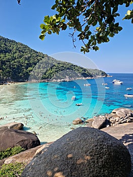 The rock Sail on the island of Similan