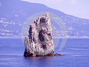 Rock sail at the yalta crimea