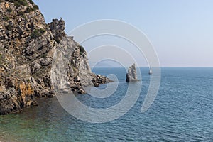 Rock Sail, Yalta, southern coast of Crimea.