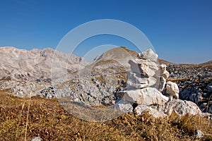 Rock sculpture behind Tosc mountain