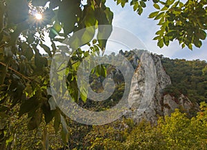 Rock sculpture of Decebalus