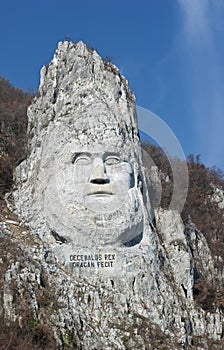 Rock sculpture of Decebalus, Romania