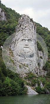 Rock sculpture of Decebalus, Romania