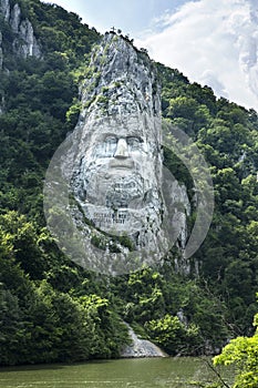 Rock sculpture of Decebalus, Romania