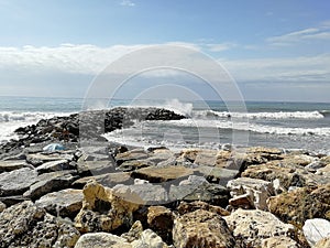 Rock and sea photo