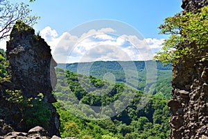 Rock with a shape of a human face