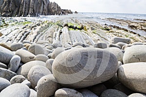 Rock shape in sea coast