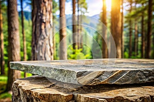 Rock shelf for product display