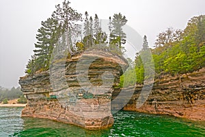 Rock ships in the Fog