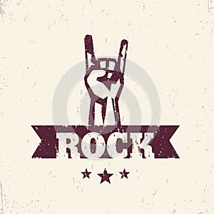 Rock sign, hand-horn, rock-concert gesture