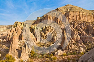 Rock Sites of Cappadocia valley in autumn