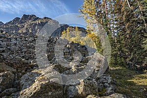 Rock Slide at Lake Oâ€™Hara