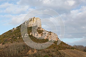 Rock of Solutre in Burgundy