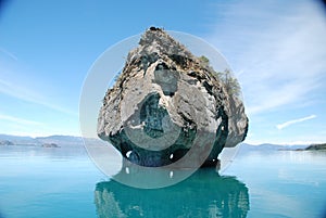 Rock in southern Chile lake General Carrera photo