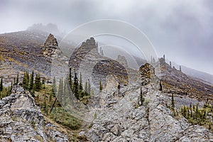 Rock Spine Mountain Dempster Highway YT Canada