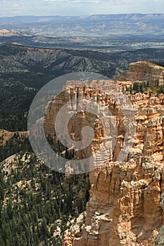 Rock spires as viewed from Inspiration Point in Bryce Canyon National Park, UT.