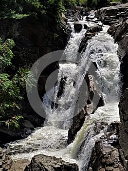 Rock-split waterfall