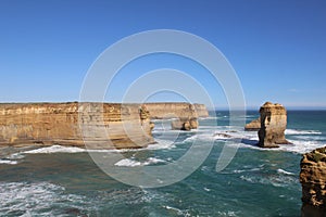 The rock stacks that comprise the Twelve Apostles in Port Campbell National Park