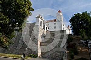 Rock Stairs to the Bratislava Castle