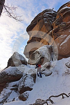 Rock Stolby a Grandfather in winter