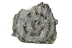 rock stone andesite of volcanic origin white background isoleted