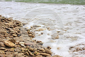 stones washed by sea waves