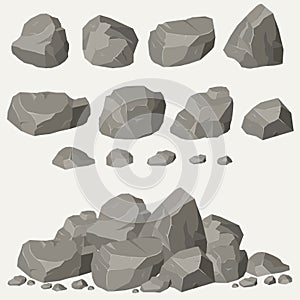 Rock stone set