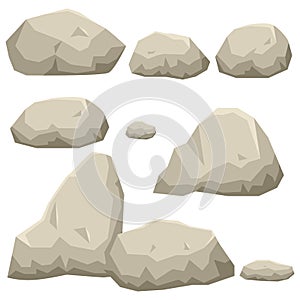 Rock stone set