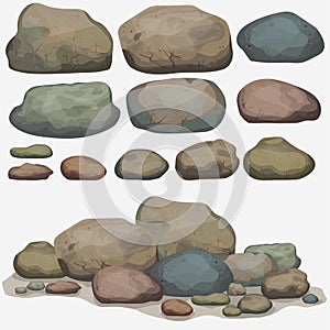 Rock stone set