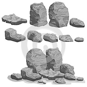 Rock stone set