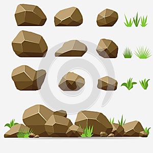 Rock stone set