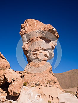 Rock structures in avaroa national park in Bolivia