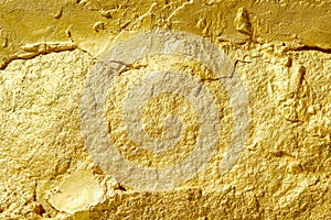 Rock texture nature patterns on yellow gold bright background