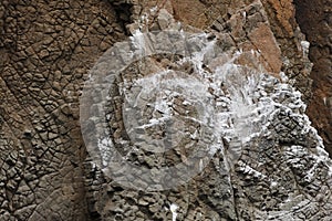 Rock texture. The texture of the rock rock located in the Kara-Dag natural reserve. Rocks of the Karadag.