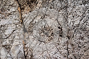 Structure of rockface