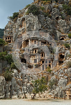 Rock tombs, Myra, Turkey