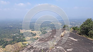 Rock top view srilanka Bollegala