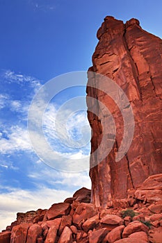 Rock Tower Park Avenue Section Arches National Park Moab Utah